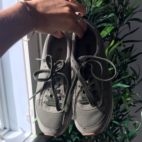 Army green platform runners - Picture 3 of 3